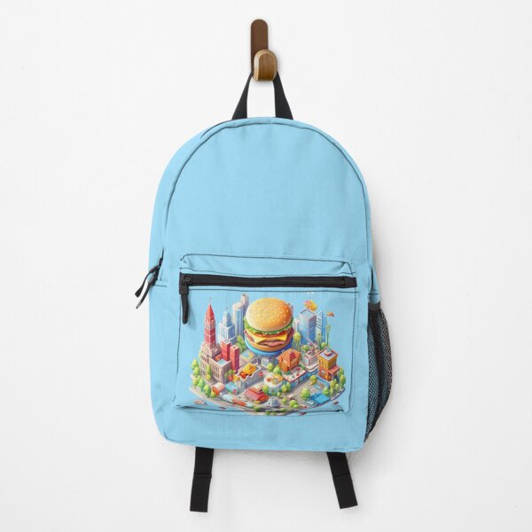Item preview, Futuristic hamburger city designed and sold by adamcr.