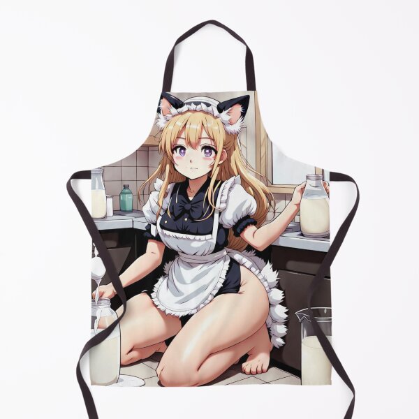 Item preview, Kawaii anime cat maid designed and sold by MiniMooMarkers.