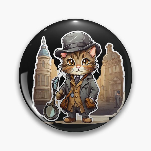 Item preview, cat detective designed and sold by AxelBrook.
