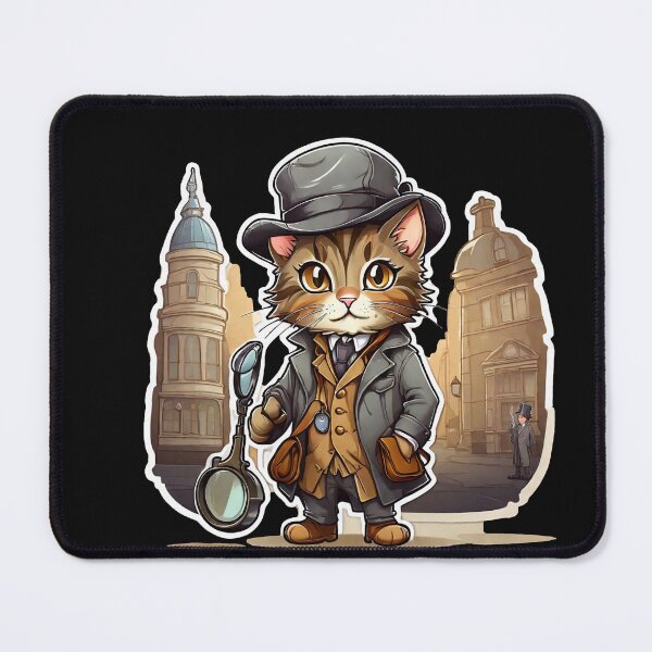 Item preview, cat detective designed and sold by AxelBrook.