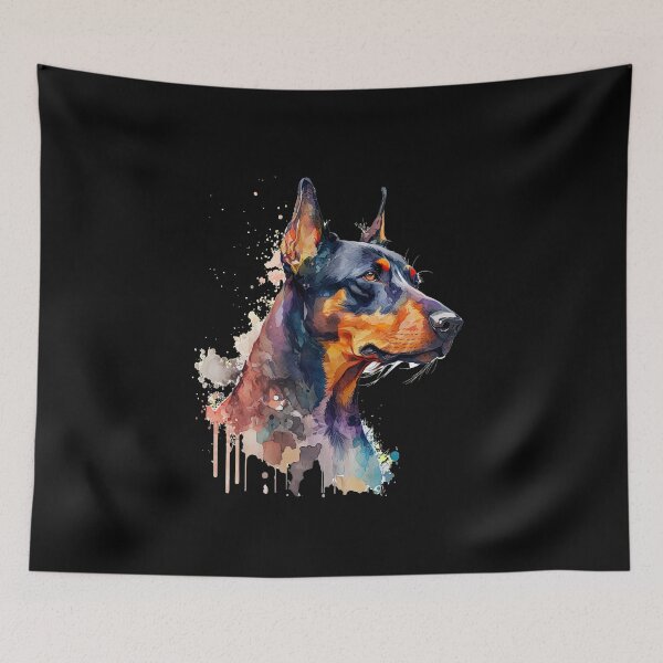 Item preview, Beautiful Natural Ear Doberman - kawaii designed and sold by GlunmanStore.