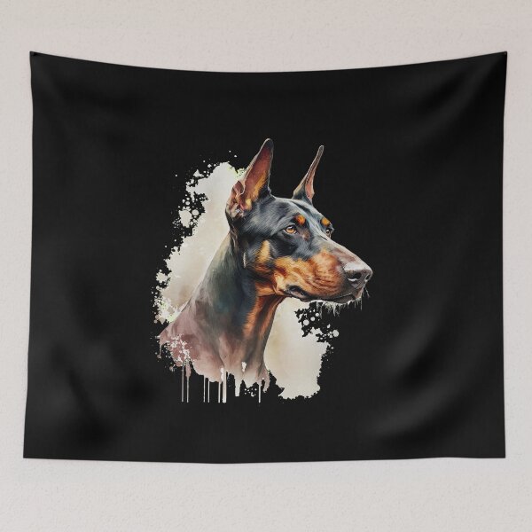 Item preview, Beautiful Natural Ear Doberman - kawaii designed and sold by GlunmanStore.