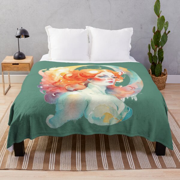 Item preview, Water Color Heavently goddess of myster.Vintage Art. designed and sold by SuraSu.