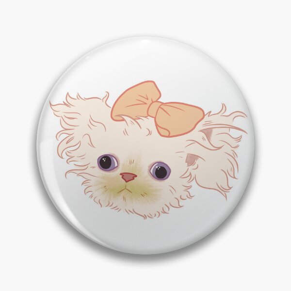 Item preview, wisp the cat with a bow designed and sold by bunniibum.