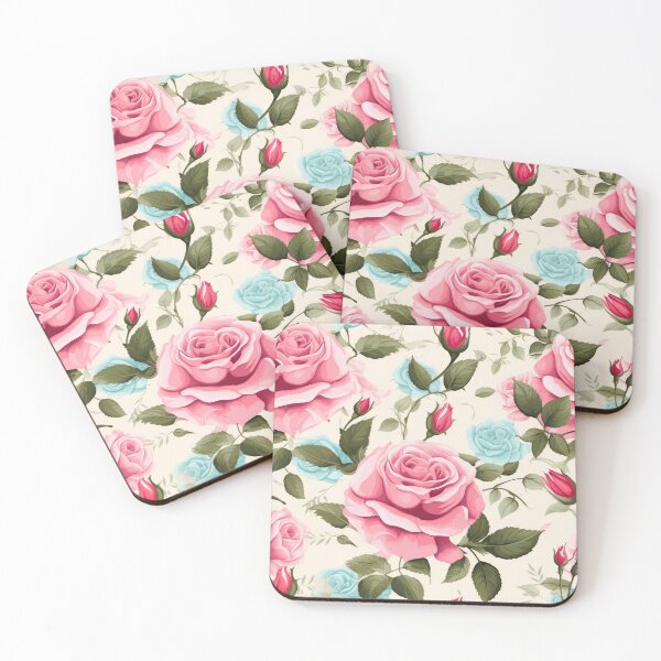 Item preview, Pink roses, flower pattern designed and sold by robrad.