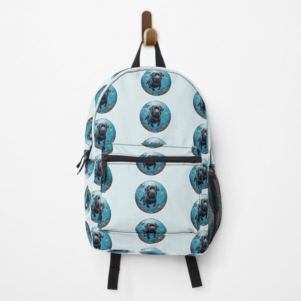 Item preview, Black labrador swimming in the ocean designed and sold by WildStudiio.