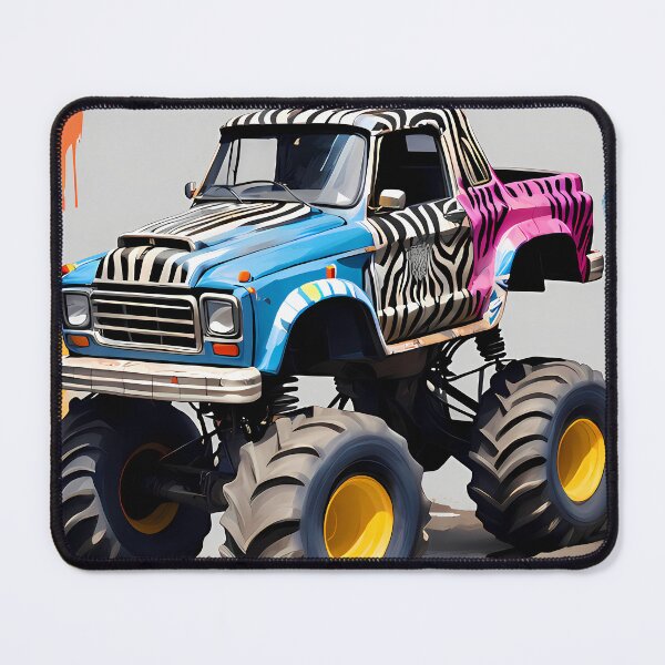 Item preview, Expressionism Car Monster Truck - Unique Abstract Automotive Art designed and sold by Kittyzens.
