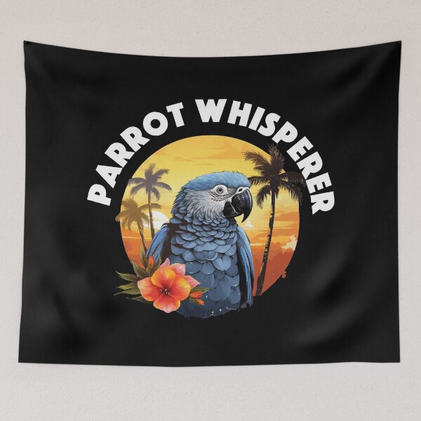 Item preview, African Grey Parrot - Parrot Whisperer (White Lettering) designed and sold by VelvetRoom.