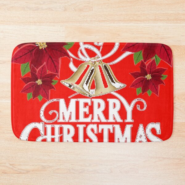 Item preview, MERRY CHRISMAS HOLIDAY WISHES RED FLORAL ART designed and sold by sharlesart.