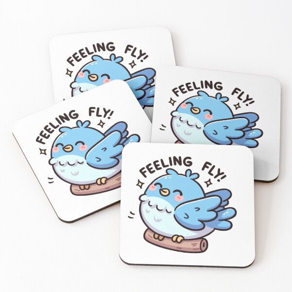 Item preview, Feelin fly, cute bird designed and sold by Shrimp-Shirts.