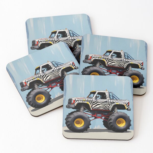 Item preview, Expressionism Car Monster Truck - Unique Abstract Automotive Art designed and sold by Kittyzens.