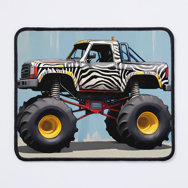 Item preview, Expressionism Car Monster Truck - Unique Abstract Automotive Art designed and sold by Kittyzens.