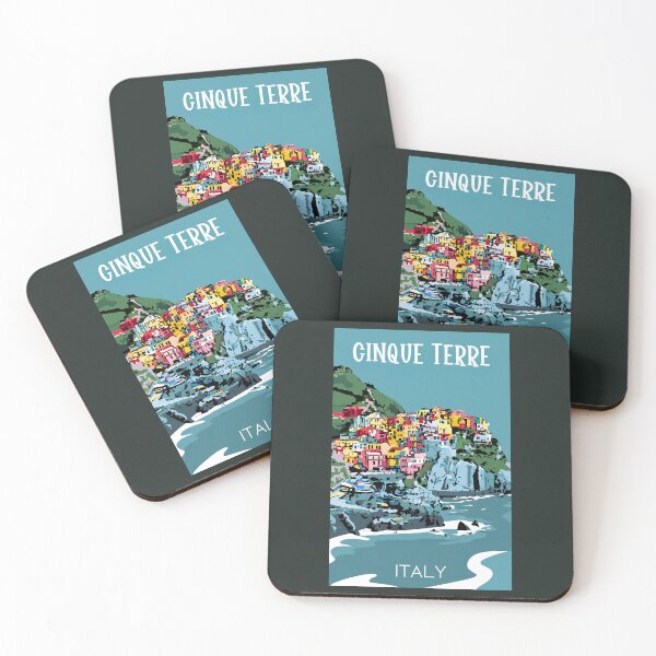 Item preview, A Vintage Travel Art of Cinque Terre - Italy  designed and sold by GoodOldVintage.