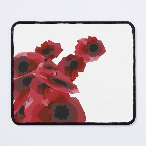 Item preview, poppies (white background) designed and sold by MentaLee.
