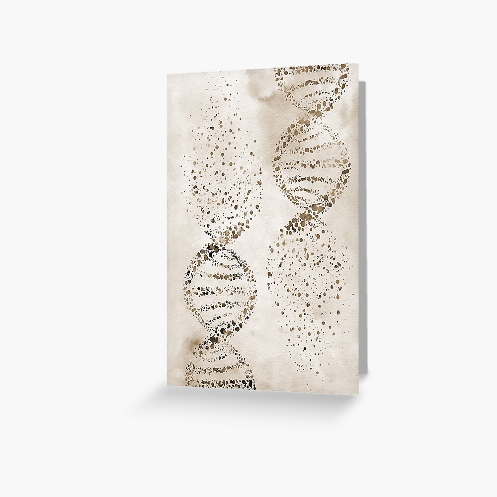 Dna Greeting Card For Sale By Erzebetth Redbubble