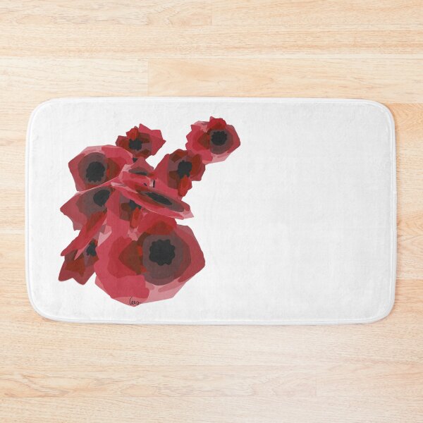 Item preview, poppies (white background) designed and sold by MentaLee.