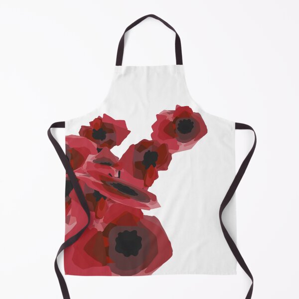 Item preview, poppies (white background) designed and sold by MentaLee.