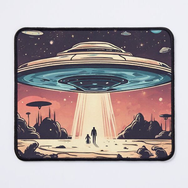 Item preview, UFO Contact, Alien Visitors designed and sold by letsgetinspired.