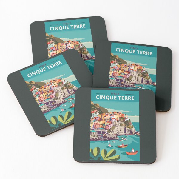 Item preview, A Vintage Travel Art of Cinque Terre - Italy  designed and sold by GoodOldVintage.