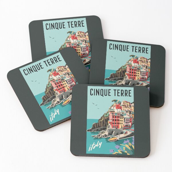 Item preview, A Vintage Travel Art of Cinque Terre - Italy  designed and sold by GoodOldVintage.