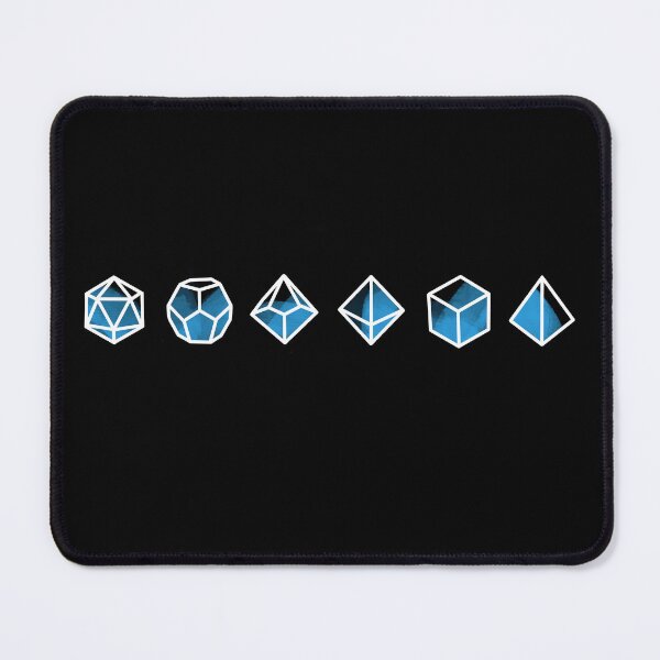 Item preview, Dungeons and dragons dice blue (Water Damage) designed and sold by LucAndLil.