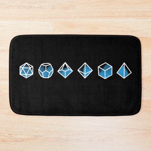 Item preview, Dungeons and dragons dice blue (Water Damage) designed and sold by LucAndLil.
