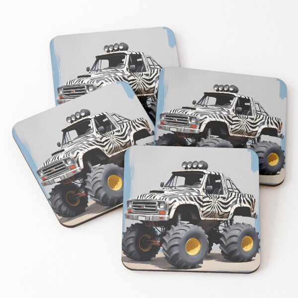 Item preview, Expressionism Car Monster Truck - Unique Abstract Automotive Art designed and sold by Kittyzens.