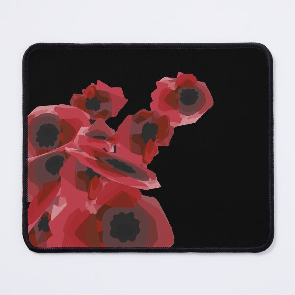 Item preview, poppies (black background) designed and sold by MentaLee.