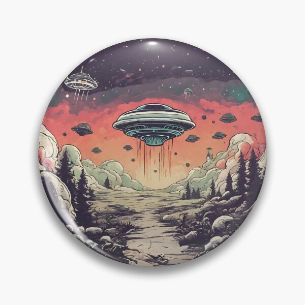 Item preview, UFO Contact, Alien Visitors designed and sold by letsgetinspired.