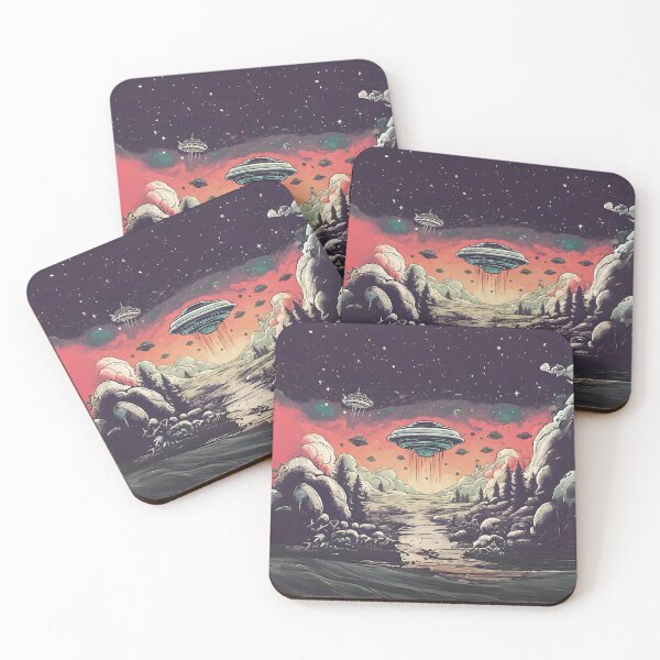 Item preview, UFO Contact, Alien Visitors designed and sold by letsgetinspired.
