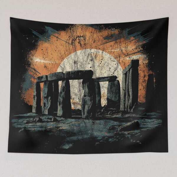Item preview, Stonehenge England Monument - Distressed Vintage Street Art Landmarks designed and sold by GVRDesign.