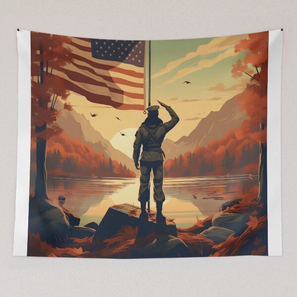 Item preview, Honoring Veterans Day with Patriotic Art designed and sold by inkArtistryfine.