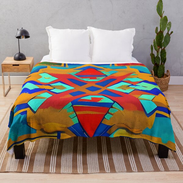 Item preview, Cross Canoes Aztec Indian Pattern designed and sold by Paw's Arts.