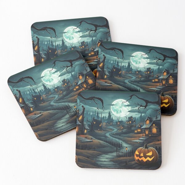 Item preview, Haunted Halloween Town designed and sold by StarlingsCrown.