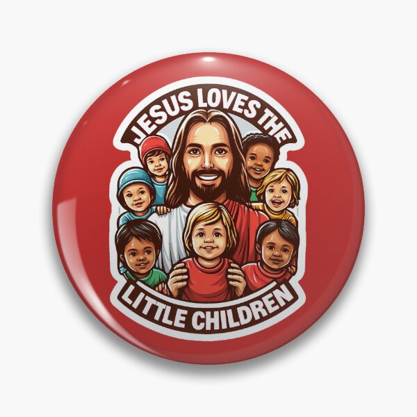 Artikelvorschau, Jesus liebt die kleinen Kinder entworfen und verkauft von plushism.