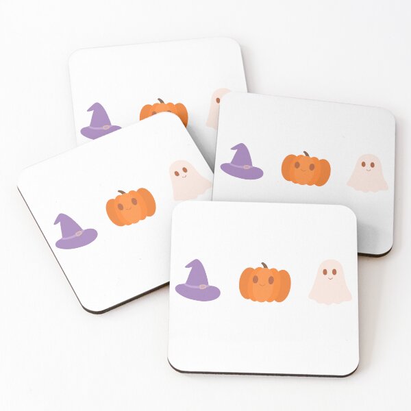 Item preview, 3 Halloween figures set (ghost, witch hat, pumpkin) designed and sold by loulou-artifex.