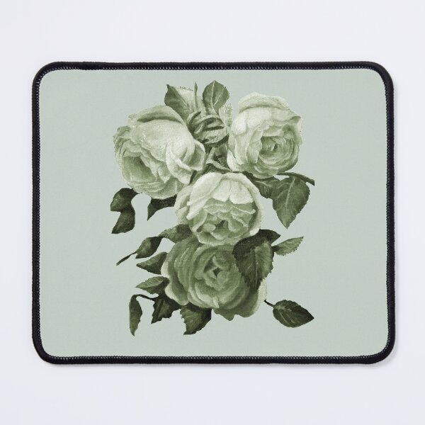 Item preview, EDEN ROSE - HALFTONE (GREEN) designed and sold by Sandra  Aguirre.