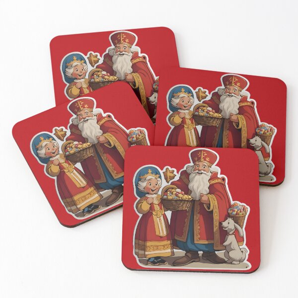 Item preview, Saint-Nicholas with dog designed and sold by AI-Only Creations.