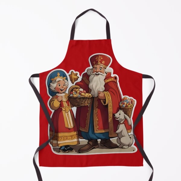 Item preview, Saint-Nicholas with dog designed and sold by AI-Only Creations.