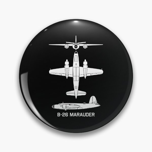 Item preview, B-26 Marauder American WW2 Bomber Plane Cutout Silhouettes Gift designed and sold by MilitaryMart.