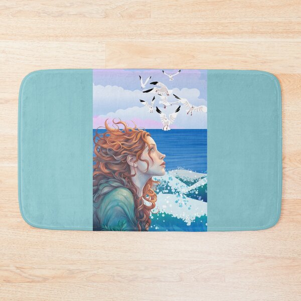 Item preview, THE OCEAN CALLS TO HER IT IS HER HAPPY PLACE designed and sold by Tammera.