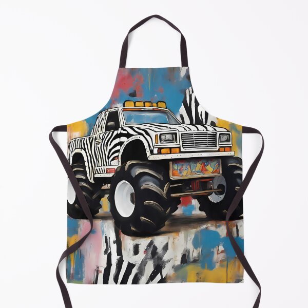 Item preview, Expressionism Car Monster Truck - Unique Abstract Automotive Art designed and sold by Kittyzens.