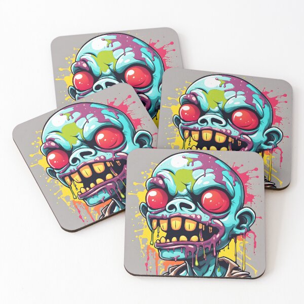 Item preview, Cartoony Blue Zombie: A Playful Undead designed and sold by javaoverride.