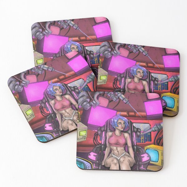 Item preview, Cyberpunk girl at home designed and sold by RoidRage1.