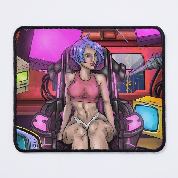 Item preview, Cyberpunk girl at home designed and sold by RoidRage1.