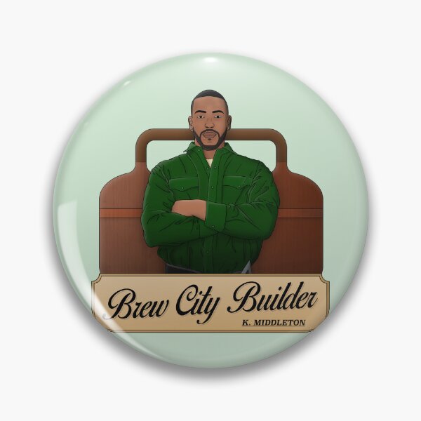 Item preview, Brew City Builder - Khris Middleton - Milwaukee Basketball designed and sold by sportsign.