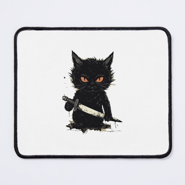 Item preview, Murderous Black Cat designed and sold by websajtovinis.