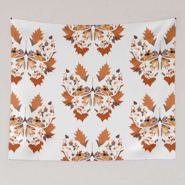 Item preview, Butterfly made of autumn leaves designed and sold by HcnDesigner.