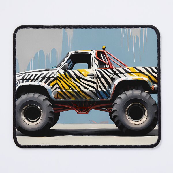 Item preview, Expressionism Car Monster Truck - Unique Abstract Automotive Art designed and sold by Kittyzens.