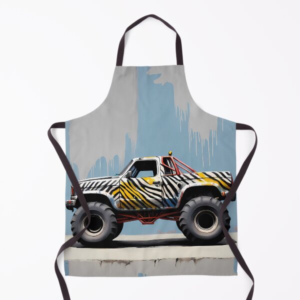 Item preview, Expressionism Car Monster Truck - Unique Abstract Automotive Art designed and sold by Kittyzens.